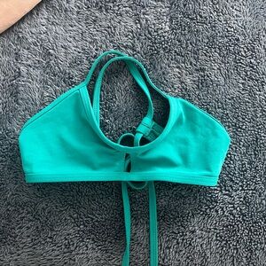 Jolyn “vent” bikini top in teal